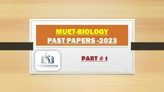 Mehran University entry test Past Paper 2023  Biology  yhlearning [upl. by Celka]