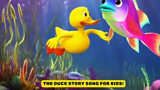 The Duck Story Song  Easy and Fun Kids Story for Preschoolers [upl. by Roselba129]