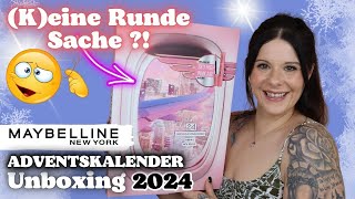 Keine Runde Sache 🤔 Maybelline 24 Tage ADVENTSKALENDER 2024 UNBOXING [upl. by Llednek688]