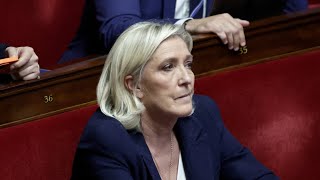 Marine Le Pen prévient que le RN votera la censure quotsi le pouvoir dachat des Français est amputéquot [upl. by Ateloj]