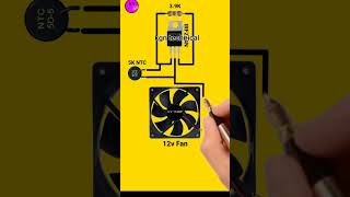 Fan automatic on amp off temperature sensor circuit diagram shorts [upl. by Eyram]