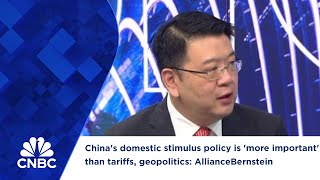 Chinas domestic stimulus policy is more important than tariffs geopolitics AllianceBernstein [upl. by Furnary]