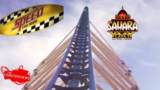 Demolished SpeedThe Ride LIM Launch Coaster POV Las Vegas NASCAR Café [upl. by Beck]