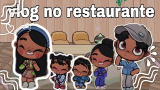 AESTHETIC vlog no restaurante 🍽️ muito top RP família Rpg [upl. by Shirlene]