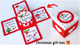 Christmas special greeting card 2023  DIY Merry Christmas greeting card  Christmas gift box [upl. by Tony]