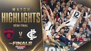 Melbourne v Carlton Highlights  SemiFinal 2023  AFL [upl. by Arvad]