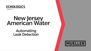 Echologics®  New Jersey American Water Case Study  Mueller Water Products [upl. by Aicinoid455]