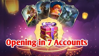 Opening chest in 7 Accounts Guys wht did u get Diwali gift [upl. by Eisen]