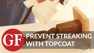 How to Hand Apply Water Based Topcoats Without Streaking [upl. by Sukey]