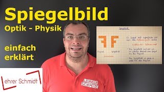 Spiegelbild  Spiegelung  Optik  Physik  Lehrerschmidt [upl. by Eidnyl]