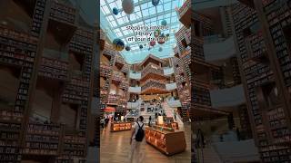 Magical Library in Korea 🇰🇷📚 Starfield Mall Suwon korea minivlog travel books [upl. by Nicoline462]