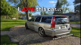 Best Sounding Car Ever Volvo V70R Track Day [upl. by Kotz]