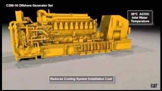 Semisubmersible Offshore Platform  Cat® C280 Engines [upl. by Ulrika]