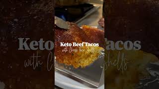 KETO BEEF TACOS WITH CHEESE TACO SHELLS 🌮 keto tacos lowcarb [upl. by Ysabel]