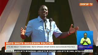 Its An Insult To Kenyans Ruto Speaks On Mt Kenya Succession Politics [upl. by Lovich]