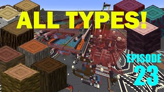 ALL TYPE TREE FARM NO TNT DUPING  Minecraft Survival 23 [upl. by Ruzich791]