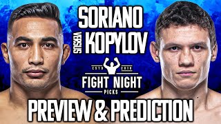 UFC Fight Night Punahele Soriano vs Roman Kopylov Preview amp Prediction [upl. by Aivull]