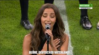 German National Anthem by Namika Allianz Arena Stadium Munich with Subtitles [upl. by Olivette]