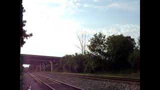 Amtrak 8 thru Pewaukee WI on 71524 w331  142 4 hrs late [upl. by Leuqar]