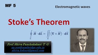 Stokes theorem  Field Theory  Shiva Panchakshari T G [upl. by Moina]