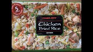 Trader Joes Chicken Fried Rice  Food Review [upl. by Inavoj131]