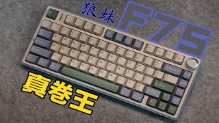 真巻王☞狼蛛F75雪杉绿配收割者轴，三模RGB，199￥价格无解 [upl. by Haldane123]