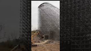 The Worlds LARGEST Wooden Structure CRUMBLES KingsIsland [upl. by Auod]