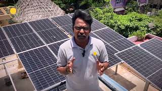 solar panel Hybrid system 3 KW Solar Offgrid and 5 KW Solar ongrid Chennai  Best price [upl. by Nnaylloh]