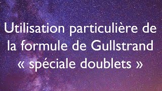 1Utilisation particulière de la formule de Gullstrand quotspéciale doubletsquot [upl. by Angelo649]