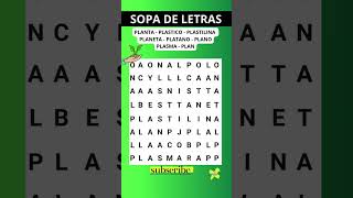 Sopa de Letras  PALABRAS que comiencen con quotPLAquot [upl. by Burris]