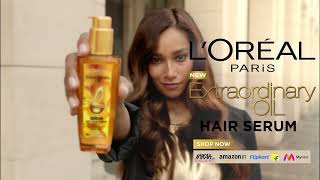 LOréal Paris Extraordinary Oil Serum  For shiny and softer hair all day long [upl. by Heywood]