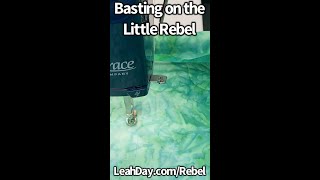 Baste Stitch on the Little Rebel Machine  Frame Quilting Basics [upl. by Admama]