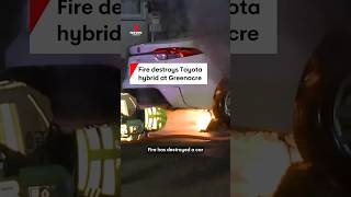 Toyota hybrid goes up in flames at Greenacre in southwest Sydney [upl. by Ron]