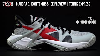 Diadora BIcon Tennis Shoe Preview  Tennis Express [upl. by Nahtanoj]