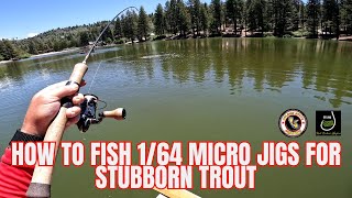 How To Fish Micro Jigs For Stubborn Summer Trout [upl. by Saticilef]