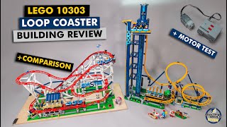 LEGO 10303 Loop Coaster building review motor test amp comparison [upl. by Savina]