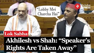 Akhilesh Yadav Alleges Speakers Rights Compromised During Waqf Bill Debate Amit Shah Responds [upl. by Rooney420]