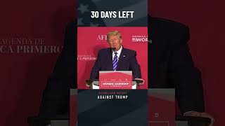 30 Days Left Trump claims hes better than Lincoln and Washington [upl. by Aerua]