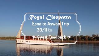 Royal Cleopatra Dahabiya Nile Cruise Esna to Aswan  Review and Impressions [upl. by Musa703]