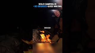 Solo Camping In Alaska Goes Wrong shorts viral [upl. by Erialcyram]