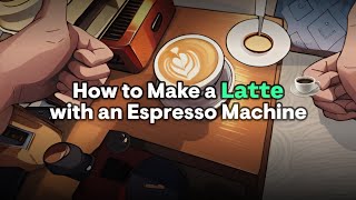 How to Make a Delicious latte with an Espresso Machine ☕  StepbyStep Guide [upl. by Biegel610]