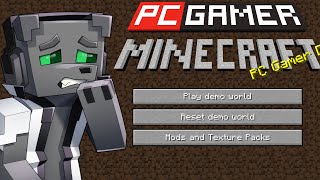 Entré a la DEMO SECRETA de Minecraft “PC GAMER EDITION” [upl. by Ennayelsel]