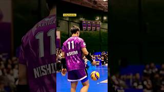 💥Nishida yuji Jump Serve🏐 shortfeed volleyball shorts shortvideo viralshorts viralvideo [upl. by Markson95]