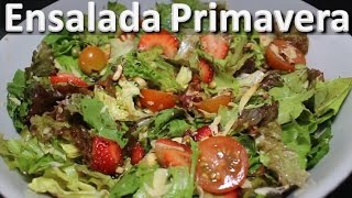 Como Hacer Ensalada Primavera  Ensaladas Con Tomate Cherry [upl. by Novyert]