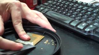 Gold Recovery Pin Removal From Plastic Processor [upl. by Paolina]