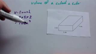 Volume of a cuboid and cube  Corbettmaths [upl. by Allana]