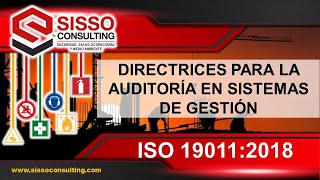 🔰 ISO 190112018 DIRECTRICES PARA LA AUDITORÍA EN SISTEMAS DE GESTIÓN 👨‍🏫 [upl. by Gilges]