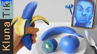 Eating BLUE FRUIT Kluna Tik Dinner  ASMR eating sounds no talk [upl. by Karolyn511]