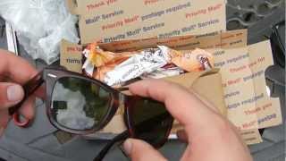 Unboxing Vintage RayBan Wayfarer BampL 5022 2052 Mock Tortoise Sun Glasses [upl. by Caine19]