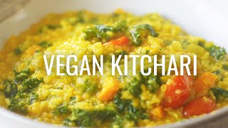 DELICIOUS VEGAN KITCHARI RECIPE TO GIVE YOUR DIGESTION A BREAK  HEALTHY ONE POT MEAL vegankitchari [upl. by Ecilayram]